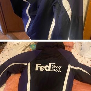 Stan Herman Fedex Ground 3 season uniform jacket with hood Logo